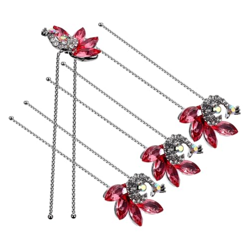 BELLIFFY 4stücke U-förmige Haarnadeln Mit Strass Für Braut Elegante Hochzeits-haarspangen Für Damen Für Brautfrisuren Und Anlässe von BELLIFFY
