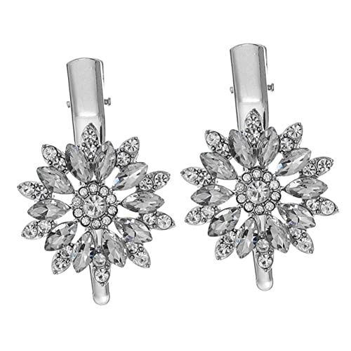 BELLIFFY 4stücke Strass-haarspange Blume Design Haarnadel Für Frauen Hochzeit Haarschmuck Barrettes Für Verschiedene Frisuren von BELLIFFY