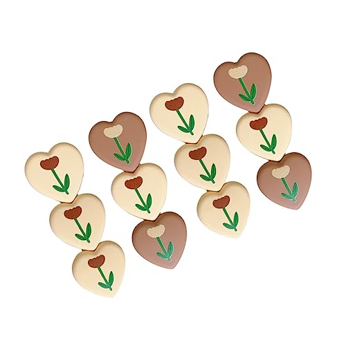 BELLIFFY 4stücke Teiliges Herzform Haarspangen Für Mädchen Niedliche Cartoon-tulpen Haarklammern Haarschmuck Für Partys Geburtstage Und Besondere Anlässe von BELLIFFY