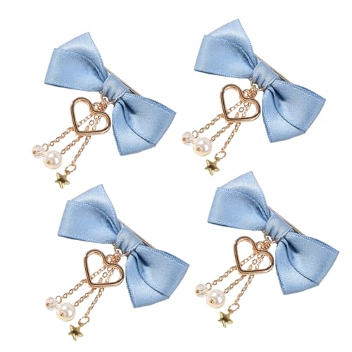 BELLIFFY 4stücke Haarschleife Mit Schleifenclip Und Schleifenhaarnadel Haarspange Mit Schleifenspangen Für Frauen Mädchen Geeignet Für Geburtstag Festival Proms Urlaub Partei von BELLIFFY