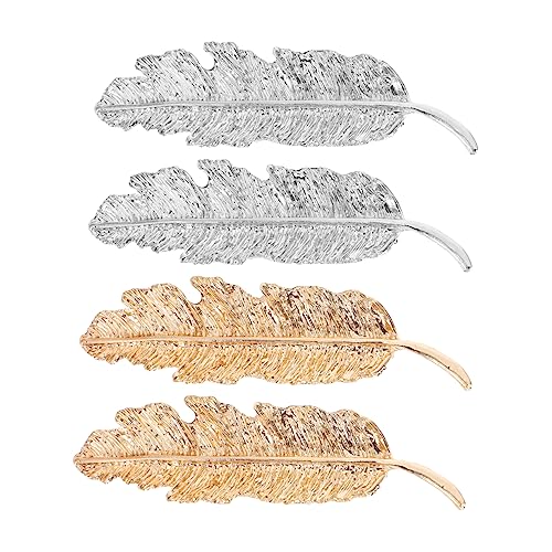 BELLIFFY 4stücke Entenschnabel Haarnadeln Metall Haarspangen Clip Haarbarrettes Clips Schmuck Für Mädchen Frisuren von BELLIFFY