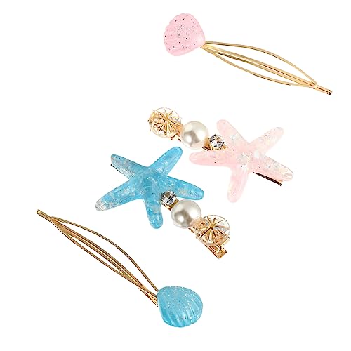 BELLIFFY 4 Stücke Kristall Haarnadel für Mädchen Headwear Haar Clip Zarte Seite Clip Zubehör Stilvolle Kopfschmuck von BELLIFFY