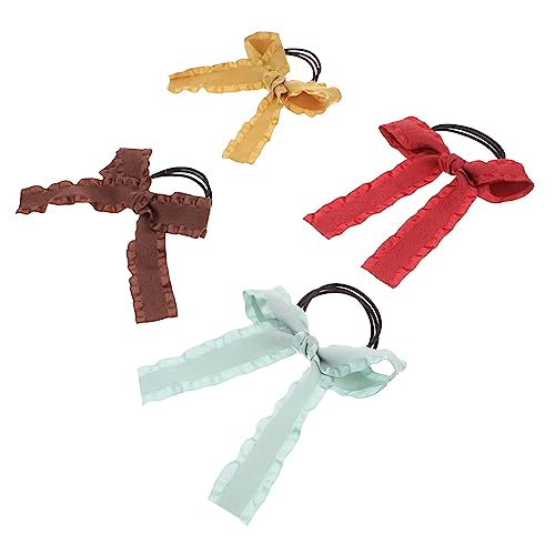 BELLIFFY 4stücke Mädchen Haarschleifen Haargummis Elastische Haarbänder Für Pferdeschwanzhalter Niedliche Accessoires Kaffee Ingwer Und Jurotsu BELLIFFY 4stücke Mädchen Haarschleifen Haargummis Elastische Haarbänder Für Pferdeschwanzhalter Niedliche Accessoires Kaffee Ingwer Und Jurotsu von BELLIFFY