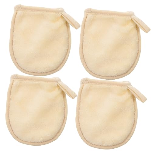 BELLIFFY 4stücke Reinigungshandschuhe Für Gesicht Make-up Entferner Schwamm Kosmetisch Puder Reinigung Zubehör Waschbar Wiederverwendbar Neutral Design von BELLIFFY
