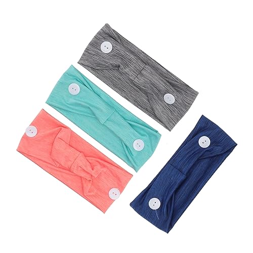 BELLIFFY Breites Damen-stirnband Mit Knöpfen Atmungsaktiv Ohrenschutz Fitness-haarband Für Alltag BELLIFFY Breites Damen-stirnband Mit Knöpfen Atmungsaktiv Ohrenschutz Fitness-haarband Für Alltag von BELLIFFY