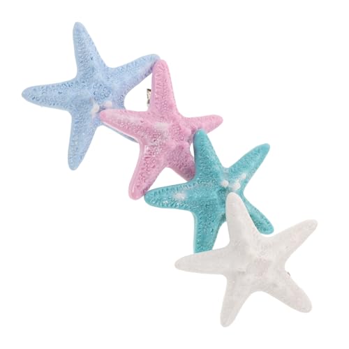 BELLIFFY Meerjungfrauen-haarspangen Satz Haarnadeln Mit Seestern Und Muschel-dekorationen 4-teilig Strandparty-haar-accessoires Für Damen Und Mädchen von BELLIFFY