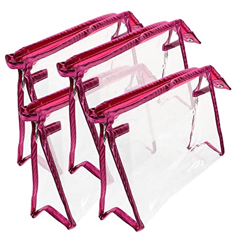BELLIFFY 4stücke Transparente Kosmetiktasche Make-up-Tasche Mit Reißverschluss Reise-kulturbeutel Aufbewahrungstasche Für Damen Tragbar Geeignet Für Geschäftsreisen Tourismus von BELLIFFY