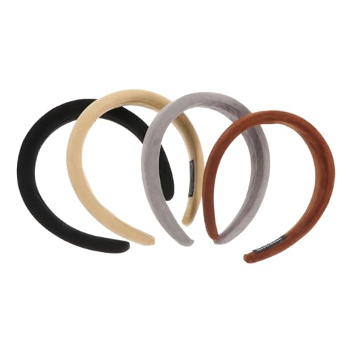 BELLIFFY 4stücke Einfach Stil Stirnbänder Haarbänder Mode Kleidung Zubehör Retro Kopfbedeckung Weibliche Kopfbedeckung Stilvolles Kopfdekor Langlebiges Kopfdekor Zarter Stirnband von BELLIFFY