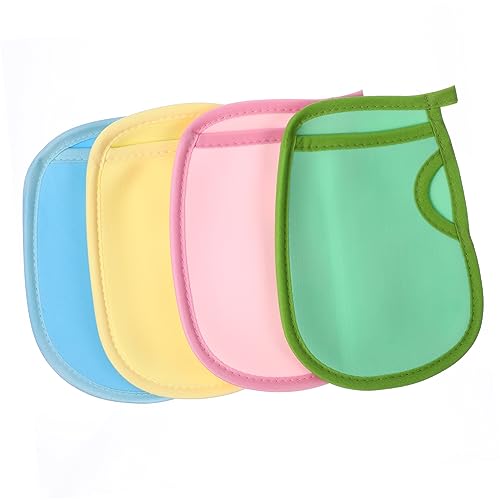 BELLIFFY 4 Stück handschuh badetuch Badeschrubber-Peelinghandschuh Duftverstärker für Wäsche Fäustlinge exfoliating glove exfoliate gloves Duschhandschuhe für den Körper Badezubehör pva von BELLIFFY