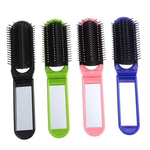 BELLIFFY 4 Stücke Falten Haar Pinsel Kamm Mädchen Kompakte Tasche Größe Haar Pinsel Mit Spiegel Reise BELLIFFY 4 Stücke Falten Haar Pinsel Kamm Mädchen Kompakte Tasche Größe Haar Pinsel Mit Spiegel Reise von BELLIFFY
