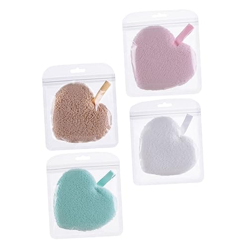 BELLIFFY 4stücke Pack Wiederverwendbare Make-up Entferner Pads Gesichtsschwamm Reinigungsschwamm Make-up Entfernungsschwamm Peeling Schwamm von BELLIFFY