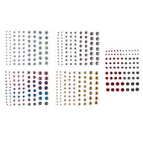 BELLIFFY 5 Bögen Strass-aufkleber mit Gesicht Acryl-aufkleber auf Der Rückseite Zum Aufkleben Einfach Aufzutragen auf Auto Handy Laptop für Party-dekorationen von BELLIFFY