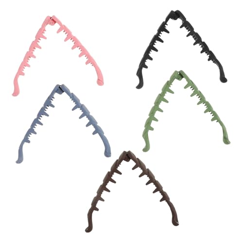 BELLIFFY 5stücke Bananen-haarspange Mit Vertikaler Klammer Rutschfeste Haarklammer Für Frauen Und Mädchen Haar-accessoires Schickes Und Stilvolles Design Für Pferdeschwanzfrisuren von BELLIFFY