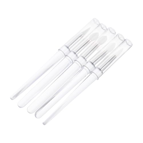 BELLIFFY 5stücke Teiliges Silikon-make-up-pinsel Mit Transparentem Griff Multifunktionales Beauty-tool Zum Auftragen Von Lippenstift Lipgloss Und Lidschatten Für Reisen Und Unterwegs von BELLIFFY