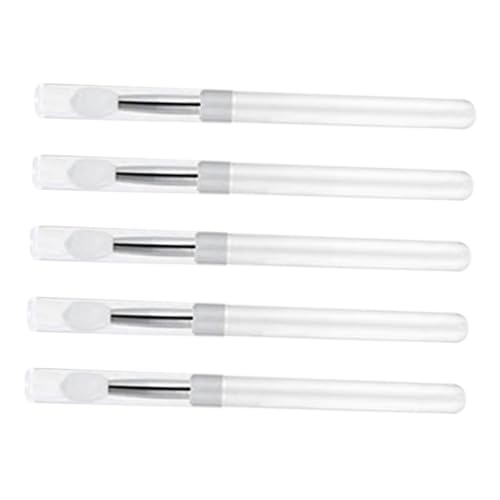 BELLIFFY 5stücke Teiliges Transparenter Silikon-lippenbürsten Für Lippenstift Und Lidschatten Tragbare Make-up-pinsel Mit Weichem Kopf Für Tägliche Und Professionelle Anwendungen von BELLIFFY