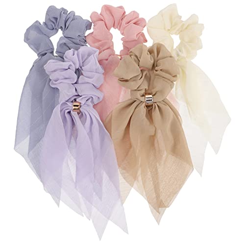 BELLIFFY 5stücke Band Haar Scrunchies Pferdeschwanz Halter Haar Krawatten Zubehör Für Damen Mädchen Mit Schleifen Design Für Täglichen Gebrauch Und Partys von BELLIFFY