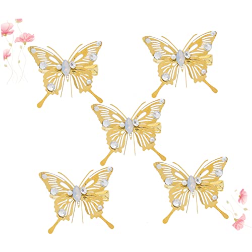 BELLIFFY 5stücke Haarspangen Mit Künstlichen Perlen Haarnadeln Für Mädchen Kopfschmuck Für Hochzeit Party Fotografie von BELLIFFY