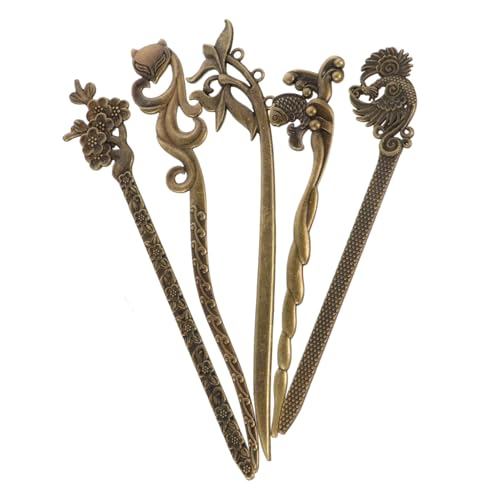 BELLIFFY 5stücke Vintage Haarnadeln Antike Haarstäbchen Für Damen Hochzeits Und Festtags-haaraccessoires Klassische Chinesische Frisuren Für Partys Und Besondere Anlässe von BELLIFFY