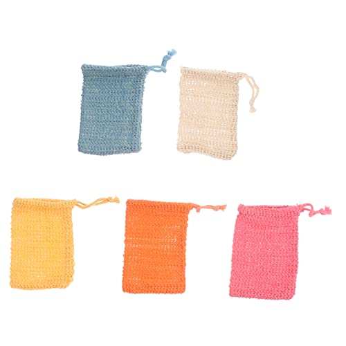 BELLIFFY 5st Aufbewahrungstasche Für Seife Schaumbeutel Für Badeseife Seifensparer Seifenreinigungsbeutel Bequemer Seifenschaumbeutel Blase Peeling-seife Mesh-seife Bettwäsche Aus Baumwolle von BELLIFFY