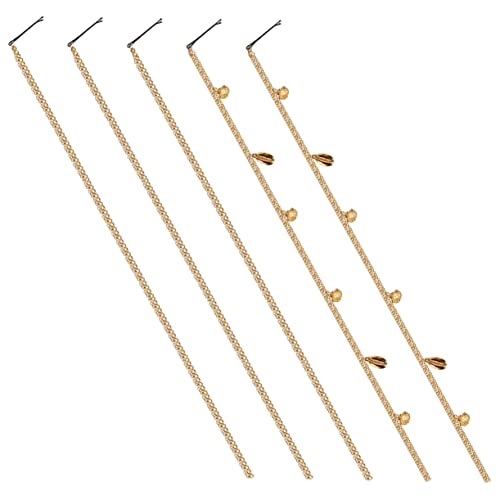 BELLIFFY 5stücke Teiliges Haarklammern Mit Quasten Elegante Haarschmuck-ketten Für Partys Geeignet Für Verschiedene Frisuren Leicht Haarschonend Für Damen Und Mädchen von BELLIFFY