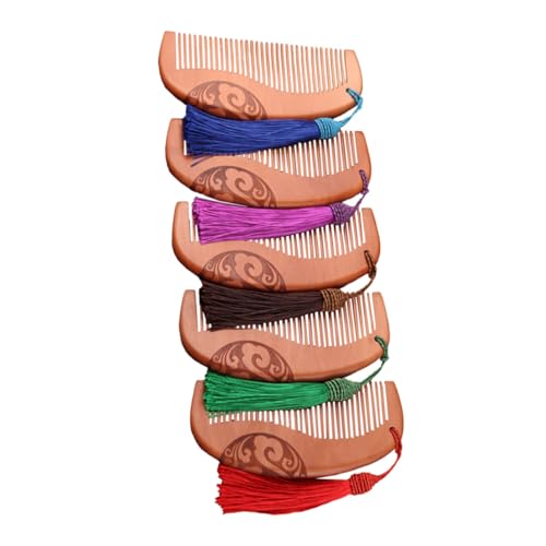 BELLIFFY 5stücke Holzkamm Mit Auspicious Clouds Skulptur Holz Haarkamm Für Haarstyling Haarschmuck Kämme Retro Design Natürliche Textur BELLIFFY 5stücke Holzkamm Mit Auspicious Clouds Skulptur Holz Haarkamm Für Haarstyling Haarschmuck Kämme Retro Design Natürliche Textur von BELLIFFY