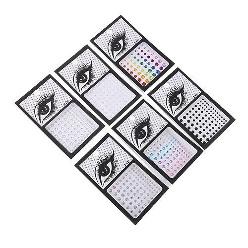 BELLIFFY 6 Bögen Gesichtsaufkleber Glänzende Acryl-körperaufkleber Aufkleber Für Make-up-edelsteine Make-up-strasssteine Augen-edelsteine Für Make-up von BELLIFFY
