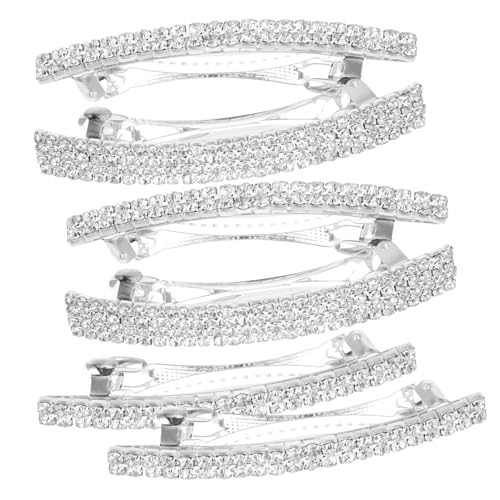 BELLIFFY 6stücke Haarspangen Mit Strasssteinen Federclips Für Pferdeschwanz Für Damen Geeignet Für Haartypen Und Frisuren von BELLIFFY