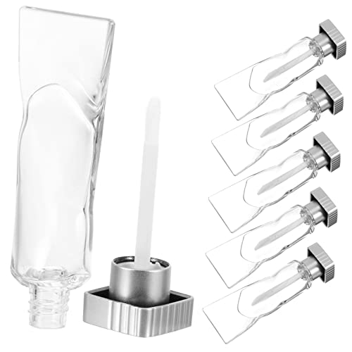 BELLIFFY 6 Stück Nachfüllbare Lipgloss Tuben 4 ml Kunststoff Lipgloss Behälter für Damen für Kosmetiktasche Waschbar und Wiederverwendbar für Selbstgemacht von BELLIFFY