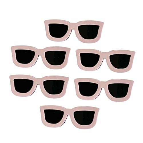 BELLIFFY Haarspangen Für Mädchen 6 Stück Snap-haarspangen in Sonnenbrillenform Haarspange Für Party von BELLIFFY