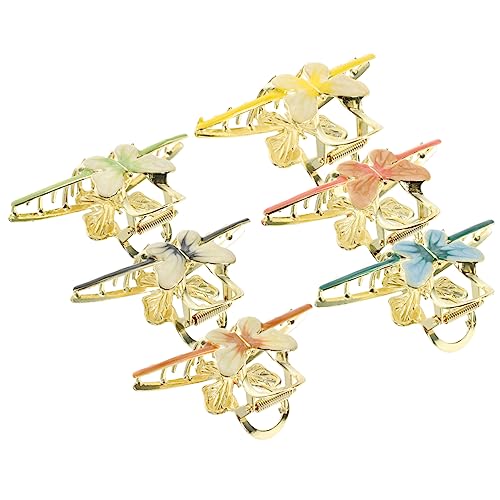 BELLIFFY 6 Stück große Schmetterlings-Haarnadeln Schmetterlings-Haarspangen für dickes Haar Mädchen Haarfänger von BELLIFFY