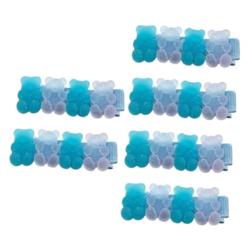BELLIFFY 6St Gummibärchen Haarspange Cartoon-Haarspangen Haarschmuck Haarnadel Karikatur haarspange kinder haarklammer kinder abendkleid kopfschmuck Friseur Haarspangen Legierung von BELLIFFY