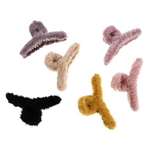 BELLIFFY 6-teiliges Haar-accessoire für Damen Haarspangen für Damen Haarklammer Aus Weichem Samt Große Haarspange für Kopfschmuck von BELLIFFY