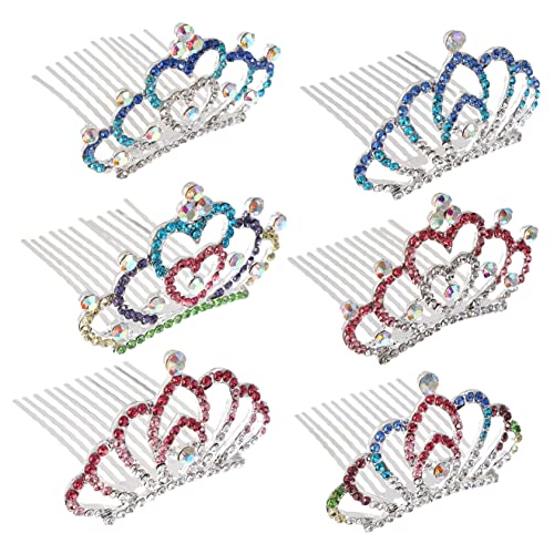BELLIFFY 6stücke Strass Stirnband Für Kleine Mädchen Legierung Kopfschmuck Mit Haar Zubehör Für Festzüge Und Besondere Anlässe von BELLIFFY