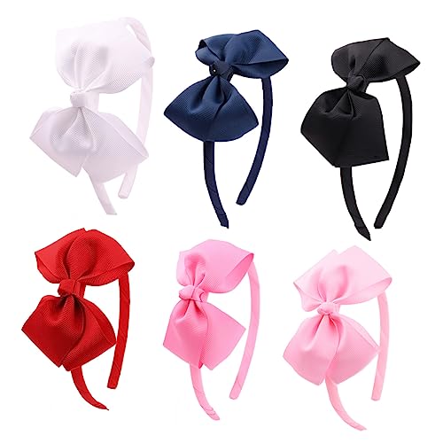 BELLIFFY 6stücke Junge Mädchen Haarreifen Mit Schleifen Bunte Haaraccessoires Für Mädchen Haarschmuck Für Geburtstagsfeiern Und Alltag Schickes Design Und Passform von BELLIFFY