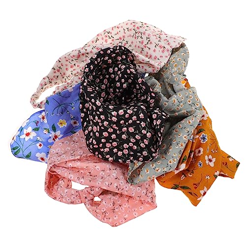 BELLIFFY Blumenmuster Stirnbänder Für Damen Elastische Haartücher 6er Satz Bandana-stirnband Atmungsaktiv Und Bequem von BELLIFFY