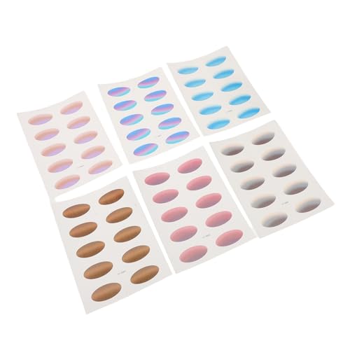 BELLIFFY 6blätter Wasserfeste Lidschatten-aufkleber Für Augen-make-up Farbverlauf-augendekoration Für Cosplay Party Und Festival Temporäre Lidschatten-sticker Für Frauen von BELLIFFY