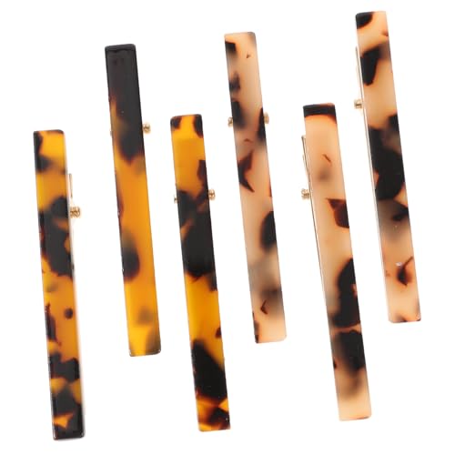 BELLIFFY 6stücke Haarspange Aus Acetat Für Damen Flache Haarspangen Zum Stylen Metallhaarspangen Zum Abteilen Haarschmuck Für Dünnes Haar Make-up-clips Für Täglichen Gebrauch von BELLIFFY
