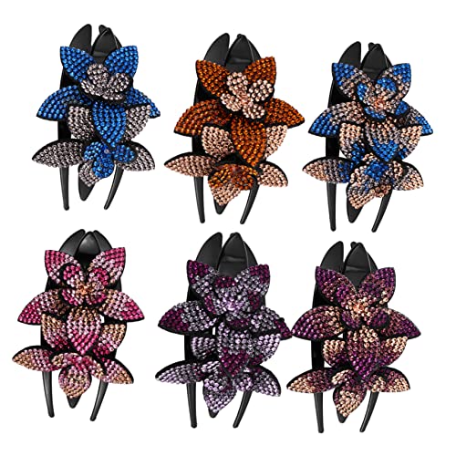 BELLIFFY Haarschmuck Set 6pcs Strass Clip Frauen Mädchen Bräute Brautjungfer Haarnadel Chic Und von BELLIFFY
