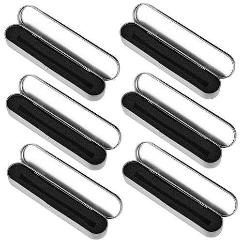 BELLIFFY 6stücke Blech Stiftebox Für Haushalt Tragbares Federmäppchen Aus Metall Stiftebox Für Täglichen Gebrauch Für Schüler Für Schule Aus Weißblech Für Stifte Und Bleistifte von BELLIFFY