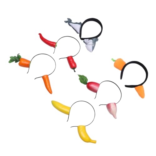 BELLIFFY 6stücke Karotten Haarschmuck Lustige Performance Kopfbedeckung Für Partys Und Cosplay Kreative Haarbänder Designs Für Unvergessliche von BELLIFFY