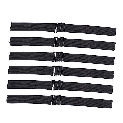 BELLIFFY 6 Stück Verstellbares Gummiband Für Perücken Elastische Perückengummibänder Riemen Mit Polyesterband Passend Für Verschiedene Haarlängen von BELLIFFY