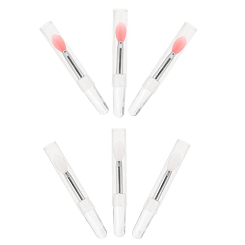BELLIFFY 6stücke Silikon Lippenpinsel Mit Stiften Kosmetikpinsel Für Make-up Antihaft Applikator Für Lippenstift Und Lidschatten von BELLIFFY