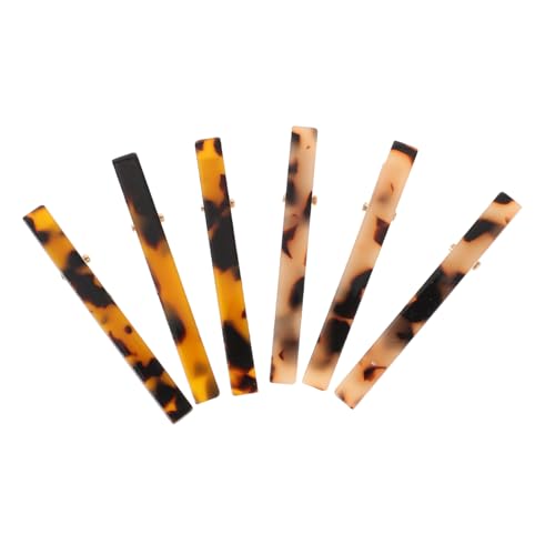 BELLIFFY 6stücke Haarspangen Flach Aus Acetat Mit Druckdesign Haarschmuck Für Damen Zum Stylen Für Täglichen Gebrauch Metallspangen von BELLIFFY