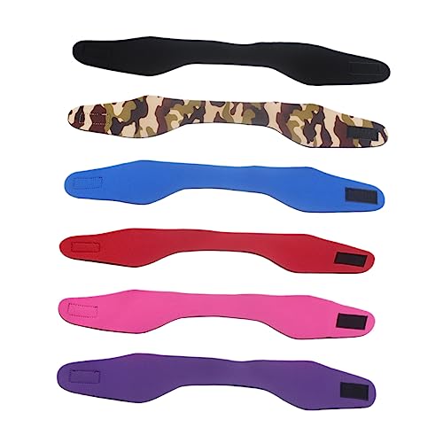 BELLIFFY 6stücke Wasserdichte Sportschwimm Stirnbänder Für Erwachsene Und Verstellbare Elastische Haarbänder Für Schwimmen Yoga Duschen Und Outdoor-sportarten Farben Erhältlich von BELLIFFY