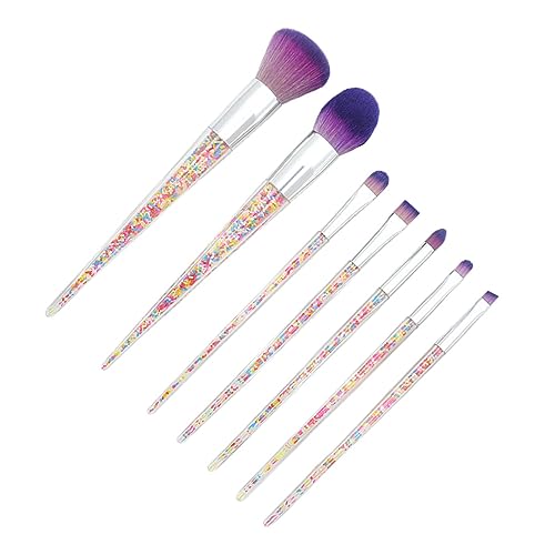 BELLIFFY 7stücke Teiliges Professionelles Schminkpinsel Komfortable Puder Und Makeup-tools Für Frauen Silberne Tube Pinsel Für Tägliche Und Professionelle Anwendungen Verschiedene Für von BELLIFFY