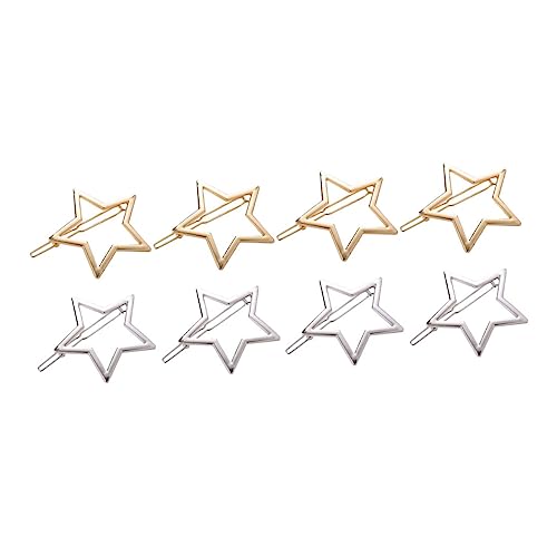 BELLIFFY 8 Stücke Kreative Stern Haarspangen Clips Mit Glitzer Für Mädchen Haarnadel Schmuck Party Geburtstag Alltag Accessoires von BELLIFFY