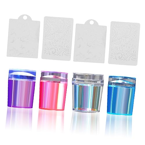 BELLIFFY Nagelstempel-set Mit 4 Stempeln Nailart-stempel Maniküre-werkzeuge Nagelstempelplatte Für Diy Nageldesign Zu Hause Studio BELLIFFY Nagelstempel-set Mit 4 Stempeln Nailart-stempel Maniküre-werkzeuge Nagelstempelplatte Für Diy Nageldesign Zu Hause Studio von BELLIFFY