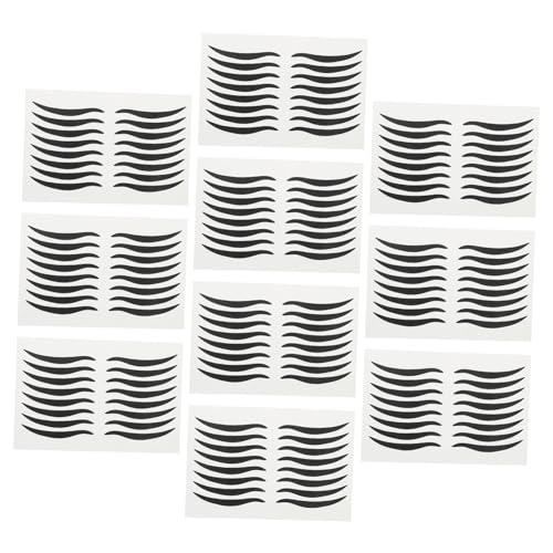 BELLIFFY Schwarzer Eyeliner-aufkleber 80 Paar Für Augen-make-up Aus Kunststoff Zum Aufkleben Für Lidstrich von BELLIFFY