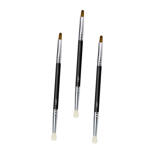 BELLIFFY 3stücke Doppelkopf Abdeckpinsel Und Eyeliner Pinsel Mit Dicken Borsten Für Gleichmäßigen Concealer-anwendung Mehrzweck-make-up-tool Für Gesicht Und Augen von BELLIFFY