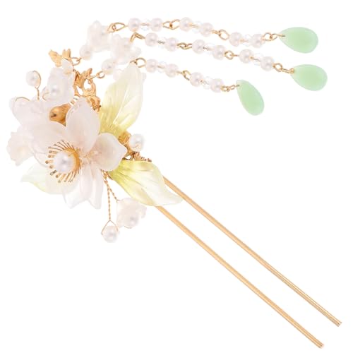 BELLIFFY Antike Haar Accessoires Vintage Haarstäbe Lange Quaste Haarnadeln Chinesische Haar Essstäbchen Damen Haarstäbe Damen Haar Accessoires Retro Haar Accessoires Blumen Haar von BELLIFFY